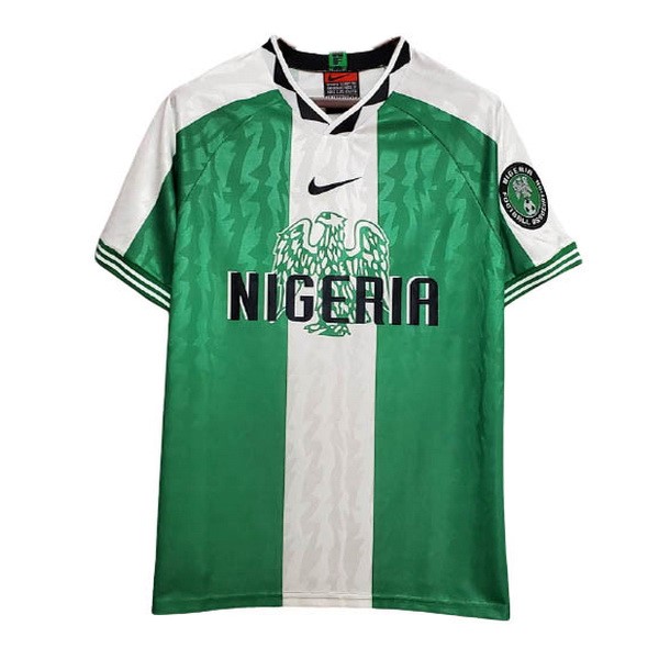 Heimtrikot Thailand Nigeria Retro 1996 Grün Günstige Fußballtrikots